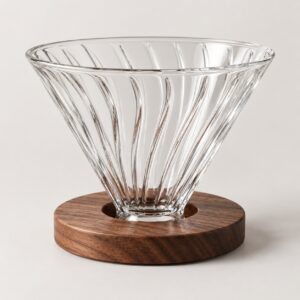 Glass pour-over dripper