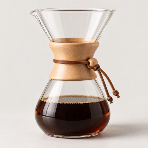 Hourglass glass brewer, 6 cups