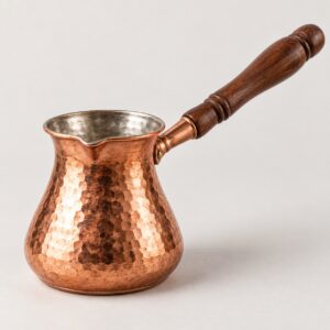 Turkish coffee pot, hammered copper